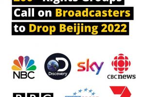 ACTIVISTS TURN SIGHTS TO OLYMPIC BROADCASTERS IN PROTEST OVER PLAN TO AIR BEIJING 2022 OLYMPICS –  CHINA’S ‘GENOCIDE GAMES’